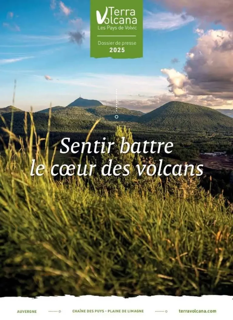 Dossier de presse Terra Volcana 2025, réalisé par Syllab Communication pour le tourisme